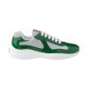 Patent leather and technical fabric Prada America's Cup sneakers - PS23