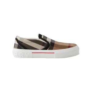 Burberry Exaggerated Check Cotton Sneakers - BS13