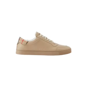 Burberry Leather and Check Cotton Sneakers - BS16