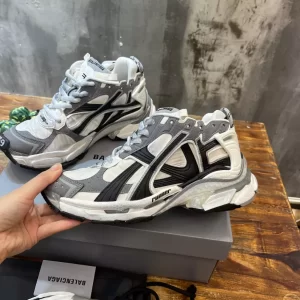 Balenciaga Men's Runner Sneaker in Grey- GS42