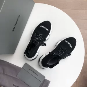 Balenciaga Speed 2.0 Lace-Up Sneaker in Black- GS49