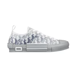 Dior B23 Low-Top Sneaker In White and Navy Blue - DS24