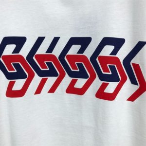 Gucci Cotton Jersey T-Shirt With Gucci Mirror Print In White - GT18