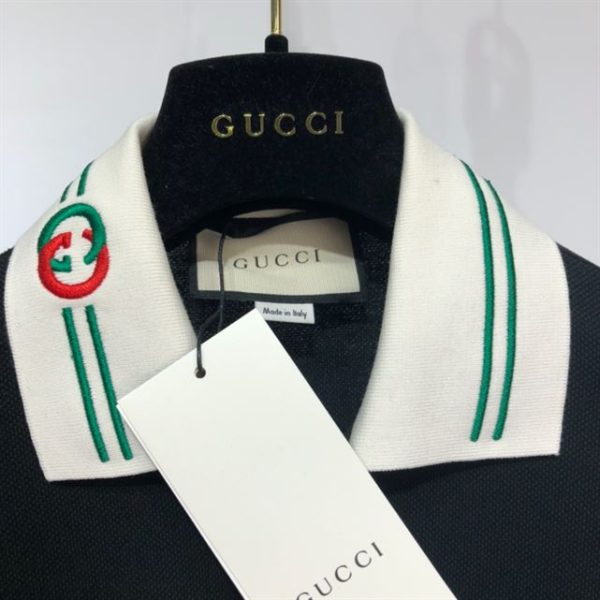 Gucci Cotton Piquet Polo with Interlocking G - GT09