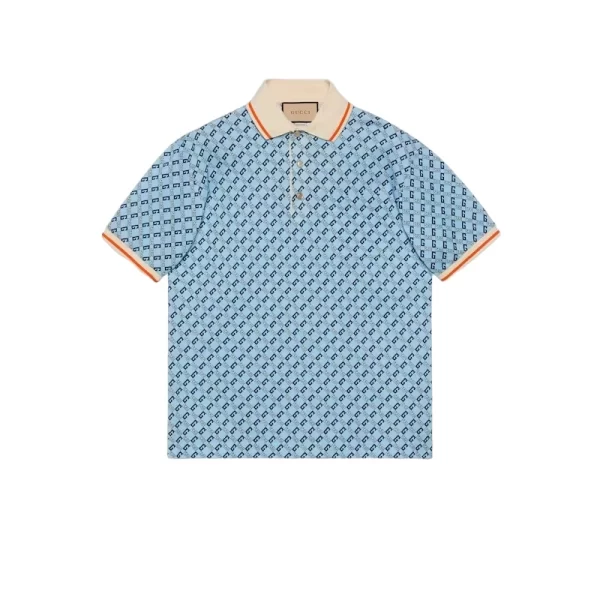 Gucci Geometric G Cotton Piquet Polo Shirt - GT06