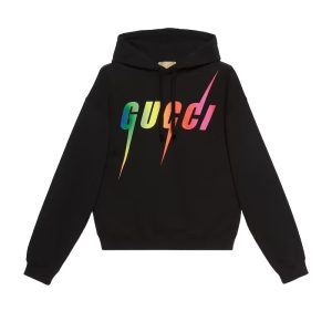 Cotton Sweatshirt with Gucci Blade Print - HG03