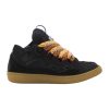 Lanvin Leather Curb Sneaker in Black - LV06