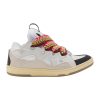 Lanvin Leather Curb Sneaker in White - LV07