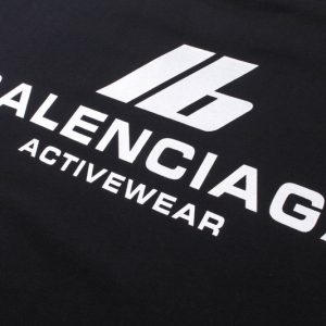 Balenciaga Logo Printed Crewneck T-Shirt - BT03