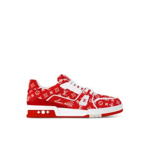 Louis Vuitton Trainer Sneaker in Red - LS115